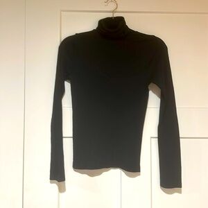 Michael Stars black Lycra stretch turtleneck.